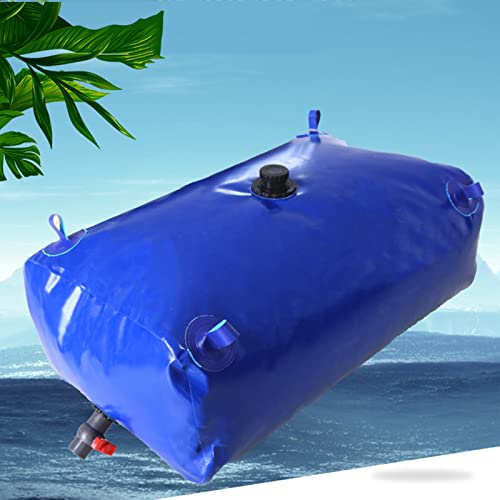 WMEIE Large Capacity Outdoor Water Tank Flexible Water Storage Tank with Valve All or Nothing Collapsible Water Tank for Agricultural Water Storage (Color : Blue, Size