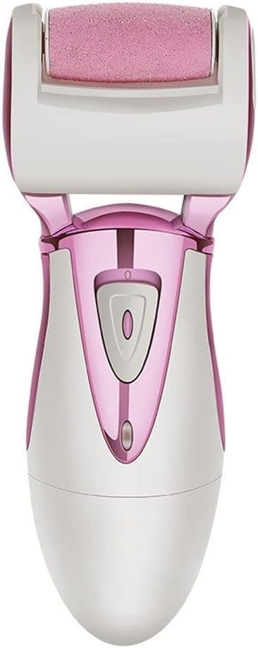 Râpe électrique for les pieds, kit de pédicure rechargeable, kit de soins des pieds, kit anti-callosités avec 2 têtes de rouleau, for éliminer les callosités et les callosités des talons fendillés