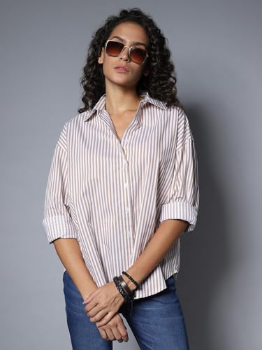 Image of HIGH Star Women's Cotton Boxy Fit HSWSHW23508 S2 Shirts