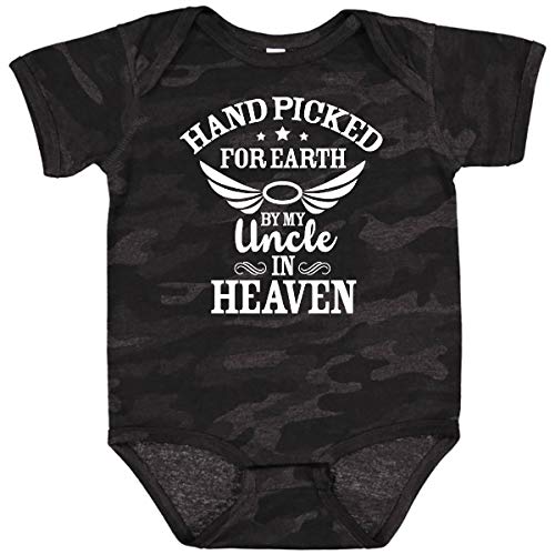 inktastic Handpicked for Earth By My Uncle in Heaven with Angel Baby Bodysuit
