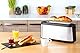 Tefal Element Langschlitz-Toaster, 7 Bräunungsstufen, 1000 Watt, Integrierter Brötchenaufsatz, Elegantes Design, Schwarz/ Edelstahl, TL4308