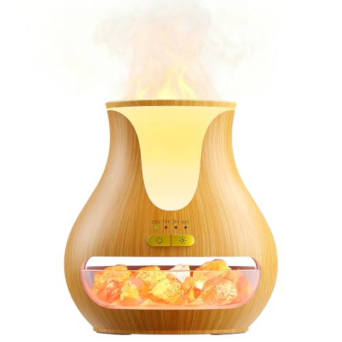 Essential Oil Diffuser for Home, 250ML Flame Diffuser with Himalayan Salt - image 1
