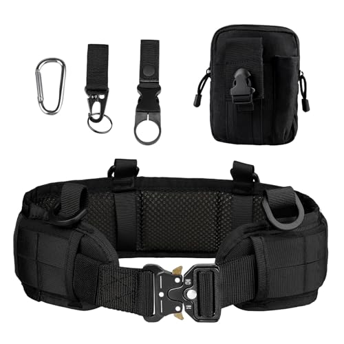 Mejores review On-line Cinturón tienda mango listamos los 10 mejores. 29 Jasonwell Cinturón Táctico Militar Hombre - Cinturones Nylon con Bolsa Organizador de Herramientas Correa de Cinto para Senderismo Militar Ingeniería Artesano Aventura de...