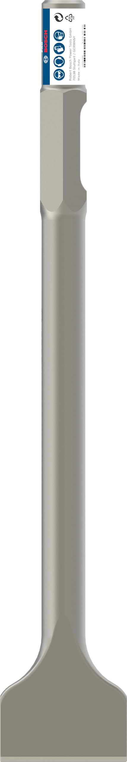 Bosch 2608690113 Burin bêche à emmanchement six pans 30 mm 450 x 75 mm, 1 pièce , 75 x 400 mm