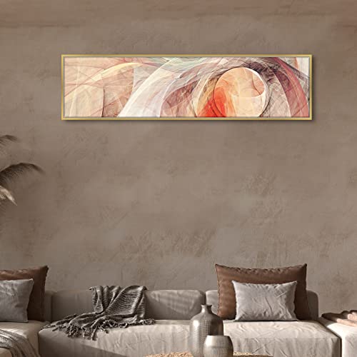 Image of PAINTINGMANTRA Abstract Designs Colorful Large Canvas Painting Framed Panel Wall Painting, Framed Luxury Paintings for Home Decoration, Living room, Bedroom and Office Decor (Multi, 13x47 Inch)