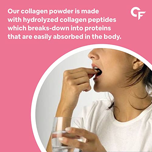 Image of Carbamide Forte Hydrolyzed Multi Collagen Tablets With 5 Types (I, II, III, V & X) for Joint Support & Glowing Skin | Collagen Supplements for Women & Men - 10 Tablets