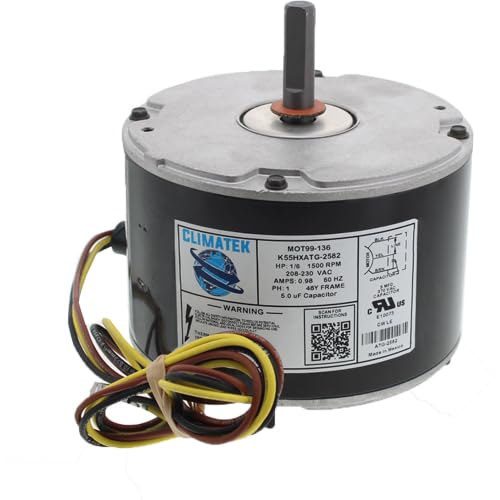 5KCP39BGR201BS - ClimaTek 1/6 HP Condenser Fan Motor Exactly Replaces GE Genteq