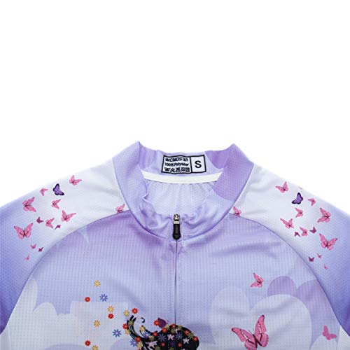 Image of Cycling Jerseys Women Bike Shirts Short Sleeve Bicycle Clothes Breathable Stretch Labric Bicycle Uniforms