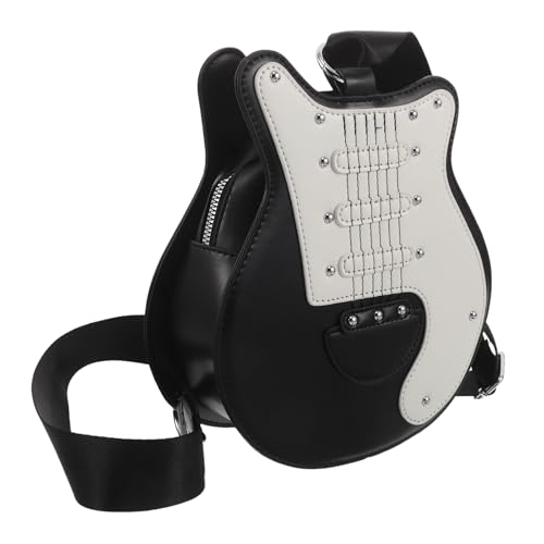 Sac bandoulière guitare électrique Toyvian en PU et polyester de grande capacité pour femme