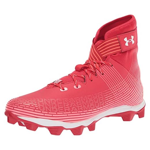 Under Armour Men's Highlight Franchise Football Shoe, Red (601)/Beta Red, 14
