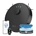 Lefant M1 Robot Aspirateur Laveur 2 en 1, Super Aspiration 5500Pa, Noir