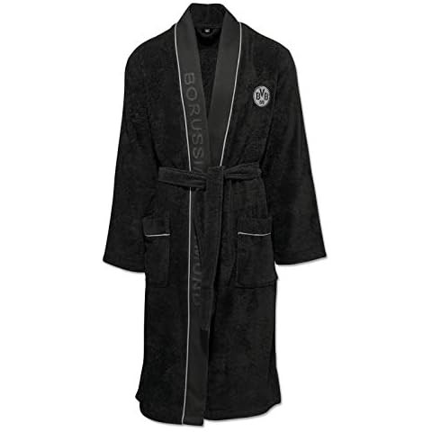 Borussia Dortmund Unisex Bvb-bademantel Bademantel, Schwarz, L-XL EU Cover