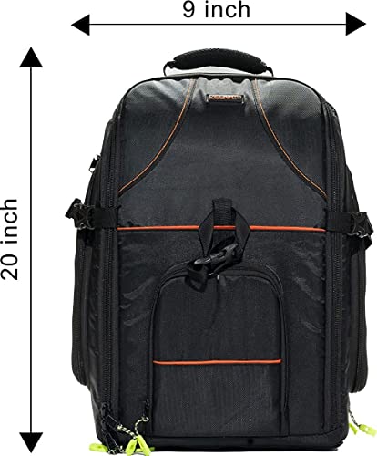 Image of VTS DSLR Camera Bag - Waterproof Backpack & Shoulder Carry Case for Camera, Lens, Tripod & Accessories