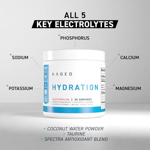 Image of Kaged Daily Hydration | Sugar Free Electrolyte Powder Drink Mix for Men and Women | 30 Servings