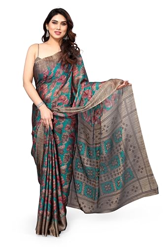 Image of MIRCHI FASHION Women's Ready to Wear 1 Minute Drape Chiffon Printed Saree with Blouse Piece