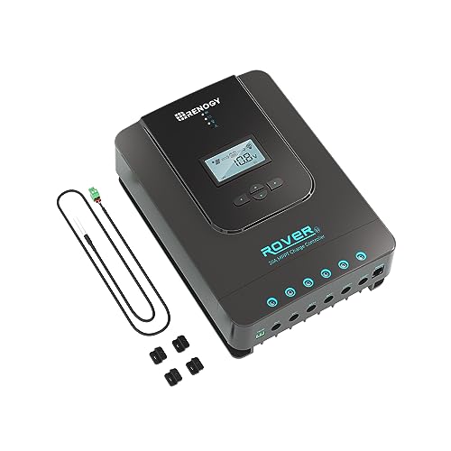 Renogy Solar Charge Controller Rover 20A 12V24V Auto DC Input MPPT Charge Controllers for Solar Panels Adjustable LCD for Gel Sealed Flooded Lithium Batteries - image 9