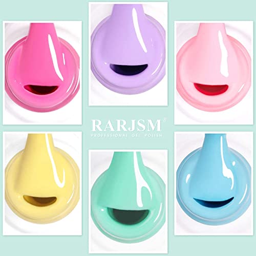 Set de esmaltes en gel para uñas 7 colores pastel 7.5 ml miniatura 3
