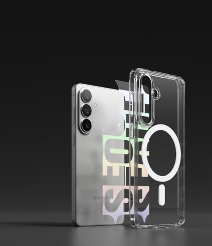 Image of Ringke Fusion Design Magnetic Compatible with Samsung Galaxy S26 Case Back Cover Hard Graphic Designed Back Soft Flexible TPU Bumper Scratch Resistant Natural Form - Seoul