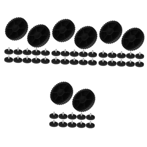 Image of balacoo 48pcs Non- Furniture Feet Pads Adjustable Plastic Levelers for Tables Chairs Cabinets Shock Absorbing Design Floor Protectors for Noise Reduction and Stability