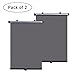 ilovebaby Premium Sun Shade Car Window Shade Retractable Best for Baby or Child Side Window Blocks Sun Rays Harmful UV Rays Premium Sun Protection Universal Use Tear Resistant Made up of PVC Blinds Fits Any Auto Vehicle Pack of 2 Black