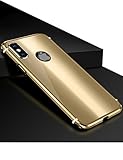 iPhone Xs Max Case KumWum Metal Aluminum Bumper Case PC Back Cover for iPhone Xs Max (iPhone Xs Max, Gold)