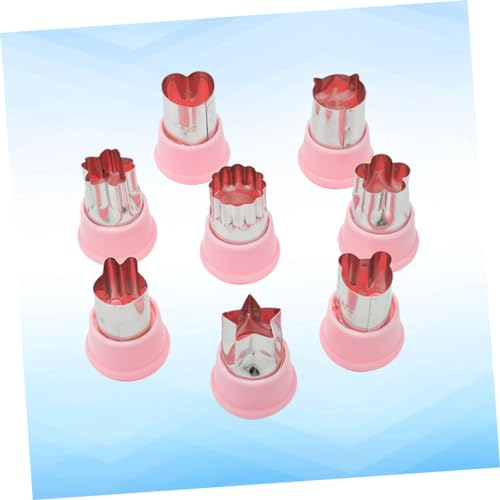 ABOOFAN Gemüseschneider Selber Machen Keksformen Gemüseschneidemaschine gemüseschneider Fruchtschneider Kekse formen Obst Schimmel 8-teiliges Set Würfelmaschine