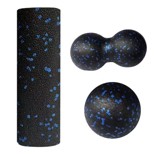 Foam Roller,Rulo Pilates,Rodillo Pilates,Rodillo Masajeador,Rodillo de Espuma para Masaje Muscular, Rodillo para Fitness, Pilates y Yoga, Fitness Foam Roller,3 Pcs