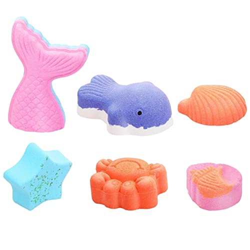 3 Pcs Óleos Essenciais Bombas de Banho | Bombas de Banho de Espuma com Sal Marinho 6pcs | Bombas de