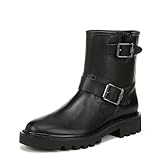 Sam Edelman Women's Kinsley Motorcycle Boot Black Leather 8 Medium