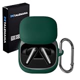 TALENANA for Anker Soundcore Liberty 5ケース シリコーン 保護カバー 耐衝撃 防水 防塵 キズ防止 装着充電可能 全面保護ケース イヤホン カラビナ付き Anker Soundcore Liberty 5 対応(グリーン)
