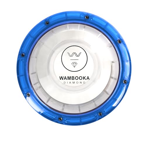 Image of DAR-BL Wambooka Touring Series Diamond Wet & Dry Darbuka | 8.75 inch Head & Unbreakable PC Body | Lightweight Drum for Deep Bass & Crisp Highs | Includes Padded Bag, Allen Key & Learning Course | Blue