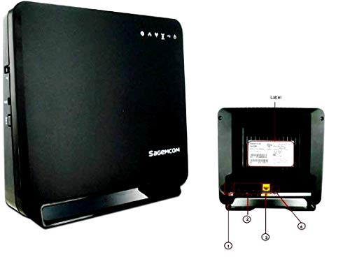 Sagemcom F@st 5260 Pack Fast 5260 Dual Band 802.11ac Wireless Router with 4 x Gigabit Ethernet Ports- (Renewed)
