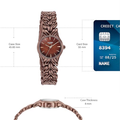 Image of Sonata Poze 9 with Quartz Analog with Solid Link Strap Watch for Women