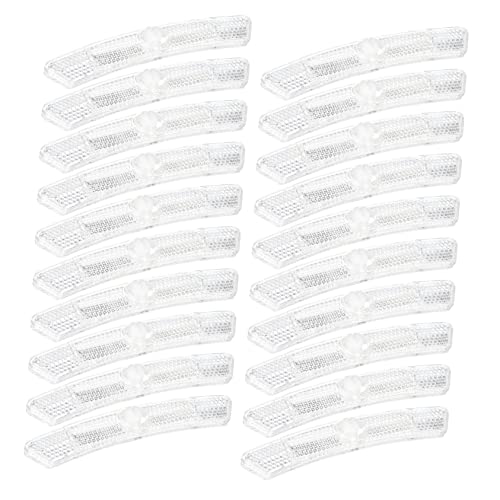 SUPVOX 20Pcs Compact Bike Reflectors High Reflective Accessories for Night Riding Durable Warning Signs for Bicycles Lightweight and Easy to Use