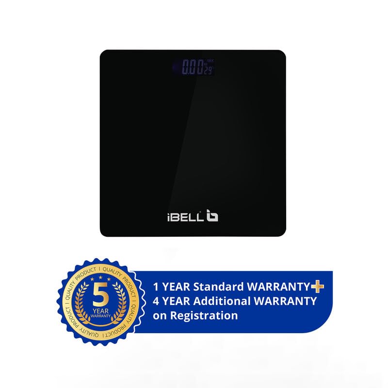 IBELL BS260M Digital Weighing Scale for Body Weight with 5-Year Warranty | Ultra-Light Tempered Glass Bathroom Scale (180 kg) - Image 2