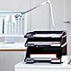 HAN Briefablage Klassik, 10 STÜCK Schreibtisch Organizer, Bürobedarf, Ablagefächer, Büromaterial, Briefkorb, Dokumentenablage, bis Format A4/C4, 1027-X-12, weiß