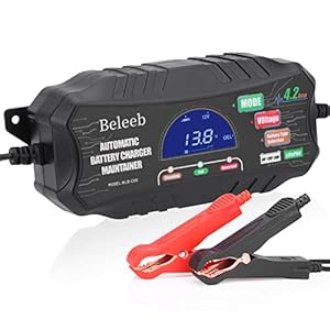 Beleeb Serie C05 Batterijlader, 6v 12v 24v 4 Amp Automatische Batterij Desulfator Onderhouder Voor Lood-zuur Lithium-ion…