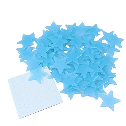 Image of Pindia 55 Pc Luminous Fluorescent Glowing Night Sky Wall Sticker Radium Glow Stars Starry