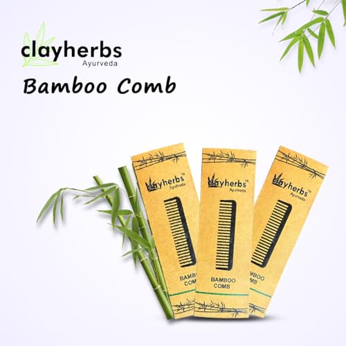 Image of Pack-1 Bamboo Comb | Handmade | Pocket Size Comb | Sleek & Easy Combing | Travel Friendly Wooden Comb | Anti Static Comb for Hair Growth
