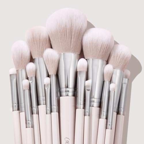 ColourPop Stone Cold Brush Roll Face & Eye Brush Set - Face & Eye Makeup Brush Set - Made with Luxe Synthetic Vegan Bristles - Includes Holder (15 Count) - Thumbnail 2