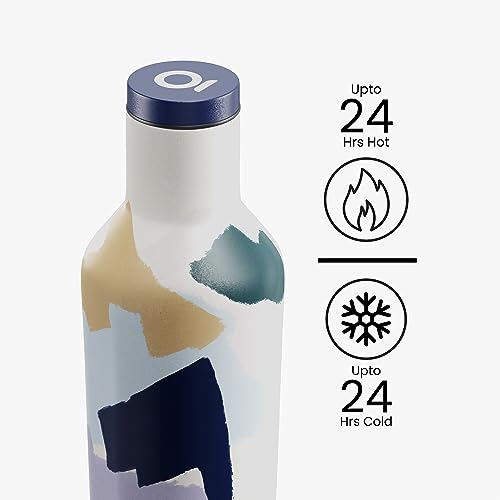 Image of Insulated Canvas Bottle, 500ML Stainless Steel 304 Thermosteel Hot and Cold Water Bottle for Kids, Sports, Gym, and Travel