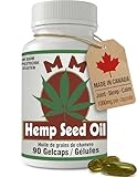 Hemp Seed Oil Capsules for Pain, Stress and Sleep Support – Hemp Oil 1000mg with Vegan Omega 3, 6 & 9 for Joint, Muscle and Inflammation Support (90 Capsules)