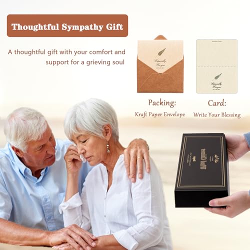 Image of Soopau Sympathy Wind Chimes, Memorial Wind Chimes for Loss of Loved One, Sympathy /Memorial /Bereavement /Condolence Funeral Gifts in Memory of a Loved One Mother Father, 30 inch Wooden