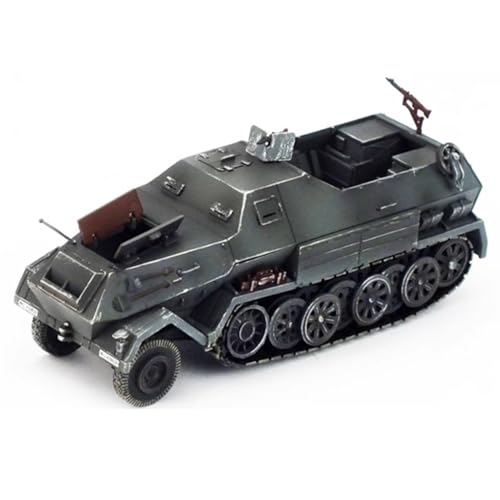 FMOCHANGMDP Tank Diecast Plastic Model, 1/72 Scale German Sd.Kfz.8 DB10 Half Track 88 Cannon Model, Adult Toys and Gift