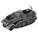 FMOCHANGMDP Tank Diecast Plastic Model, 1/72 Scale German Sd.Kfz.8 DB10 Half Track 88 Cannon Model, Adult Toys and Gift