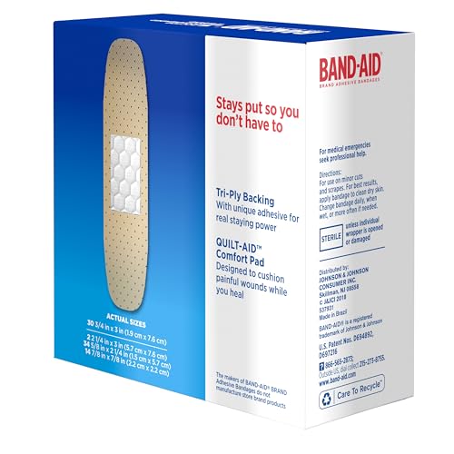 image for Band-Aid Brand Tru-Stay Sheer Strips Adhesive Sterile Bandages for Fir