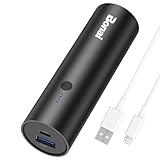 Portable Travel Charger for iPhone X,iPhone 8/8 Plus, Bonai 5800mAh Power Bank External Backup Battery with High-Speed Charging Output for Samsung and Other Smartphone-Black (Lightning Cable Included)