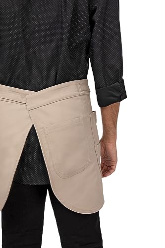 Tablier demi-bistro kaki Logan pour protéger sa tenue avec style - 5