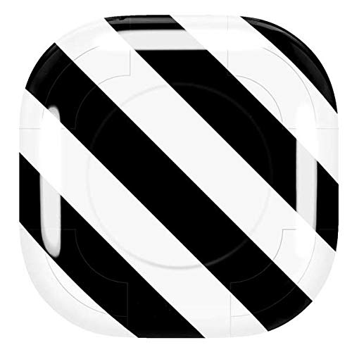 Skinit Decal Audio Skin Compatible with Galaxy Buds Pro - Skinit Originally Designed Black and White Geometric Stripes Design