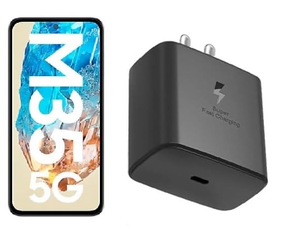 Image of Etguuds Charger Compatible with Samsung 45W PD3.0 Super Fast Charger Adapter for Ultrafast Charging to Your Galaxy Devices Compatible with Samsung M35 5G | M55 5G | M14 5G |